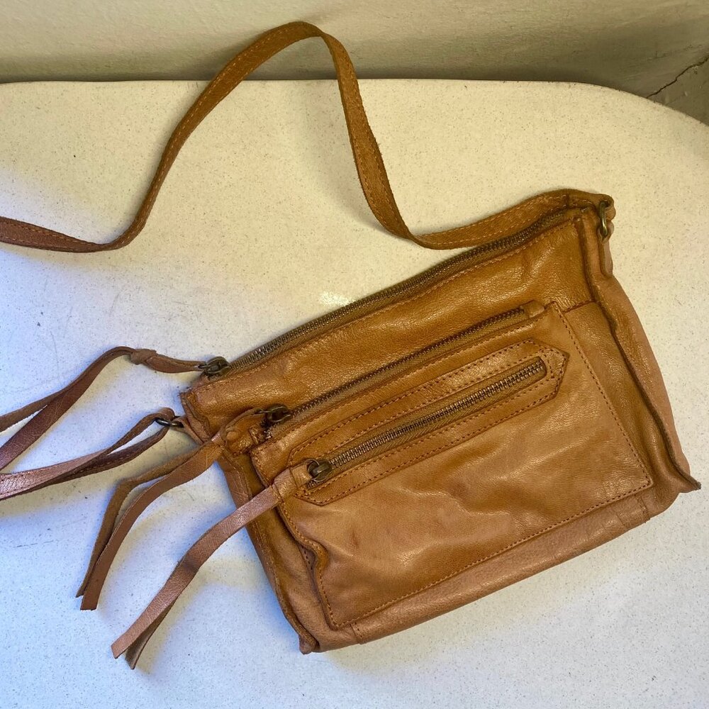 Day & Mood Leather Bag Crossbody Shoulder Tan Boho Versatile Cottagecore Indie